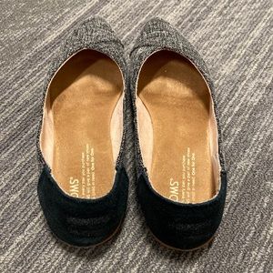 Black and Gray Toms size seven barely used